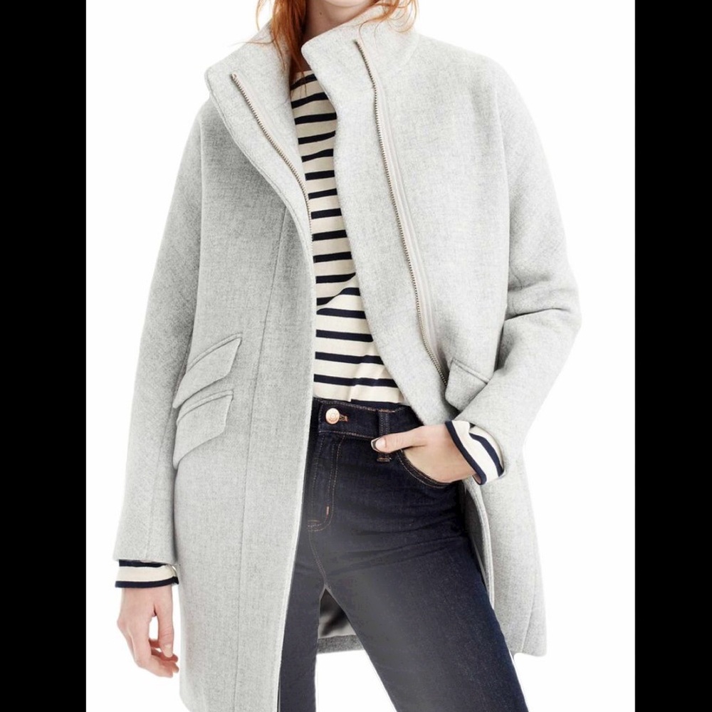 J Crew Stadium Cloth Cocoon Coat